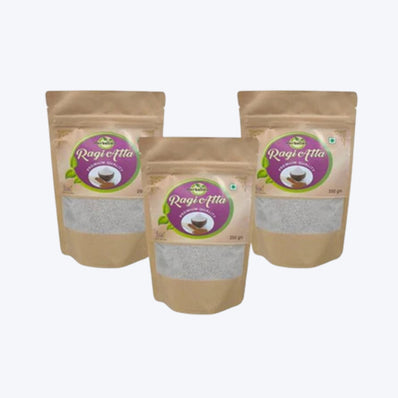 Ragi Flour/Finger Millet/Nachni Flour | Calcium rich atta | Each Pack of 250g
