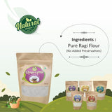 Ragi Flour/Finger Millet/Nachni Flour | Calcium rich atta | Each Pack of 250g
